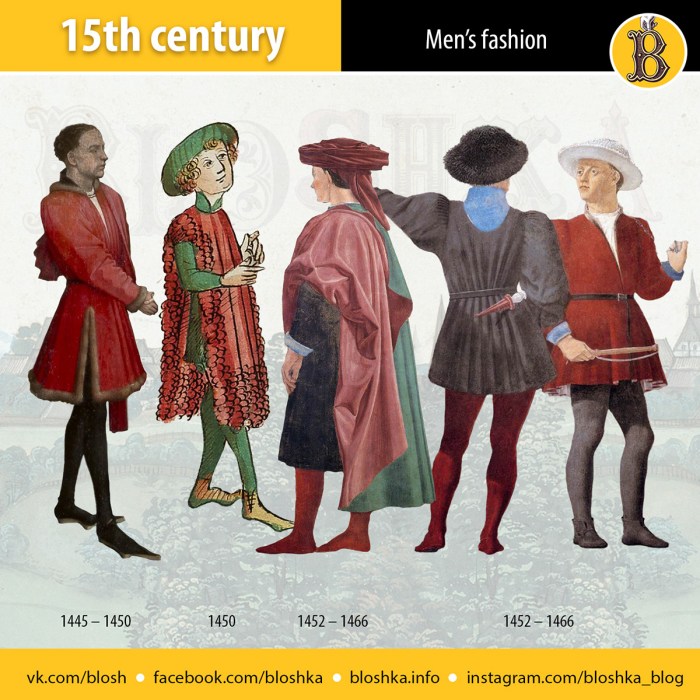 15th century fashion men